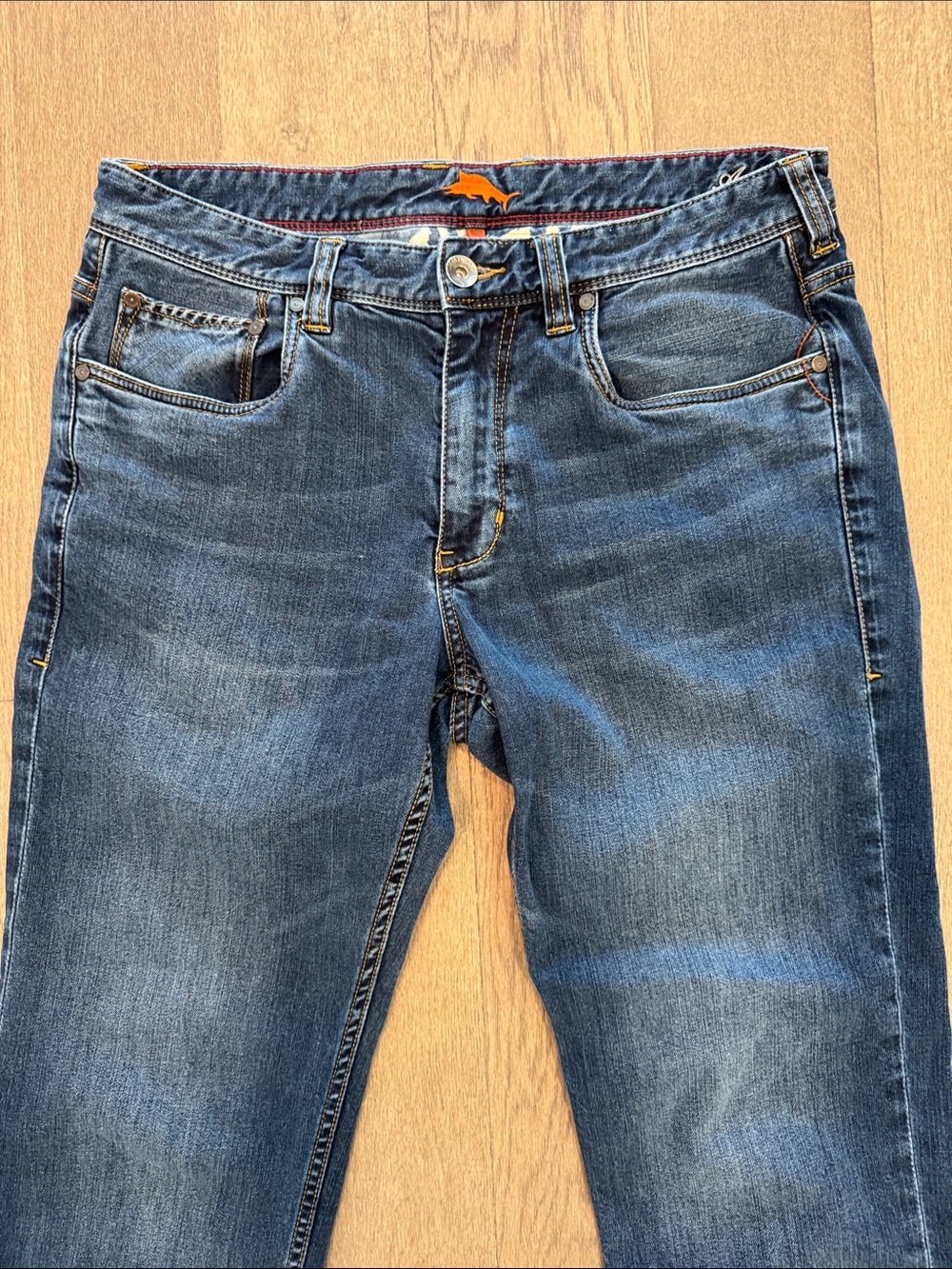 Tommy Bahama Sand Drifter Authentic Blue Denim Jeans Mens 32/32 Straight Leg - Picture 3 of 16